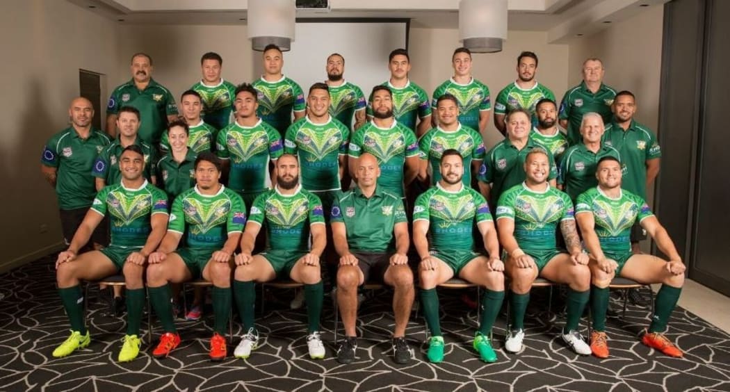 The Cook Islands team for the 2017 Pacific Test v Papua New Guinea.