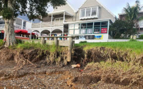 The erosion is threatening to undermine the Strand, Russell’s waterfront road.