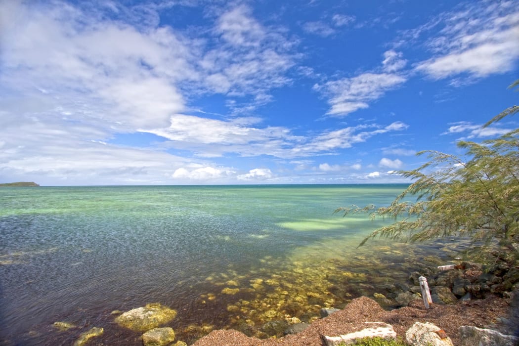 Looking out to the South Pacific Ocean from Noumea, New Caledonia.