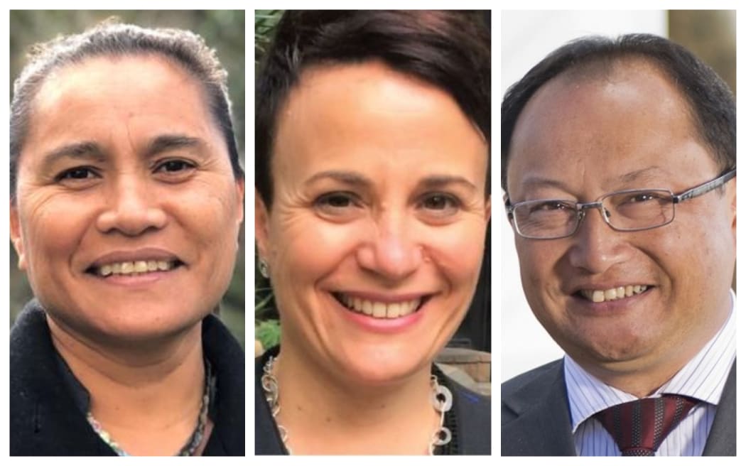 From left, Equal Employment Opportunities Commissioner Saunoamaali'i Dr Karanina Sumeo: Disability Rights Commissioner  Paula Tesoriero and 
Race Relations Commissioner Meng Foon