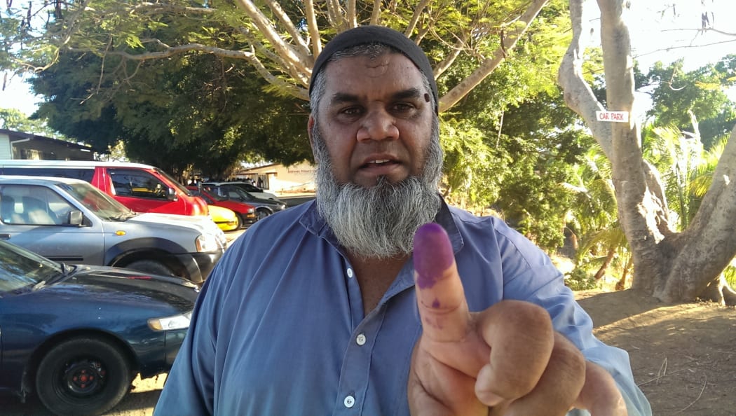 Naim Ali has cast his vote in Fiji's election