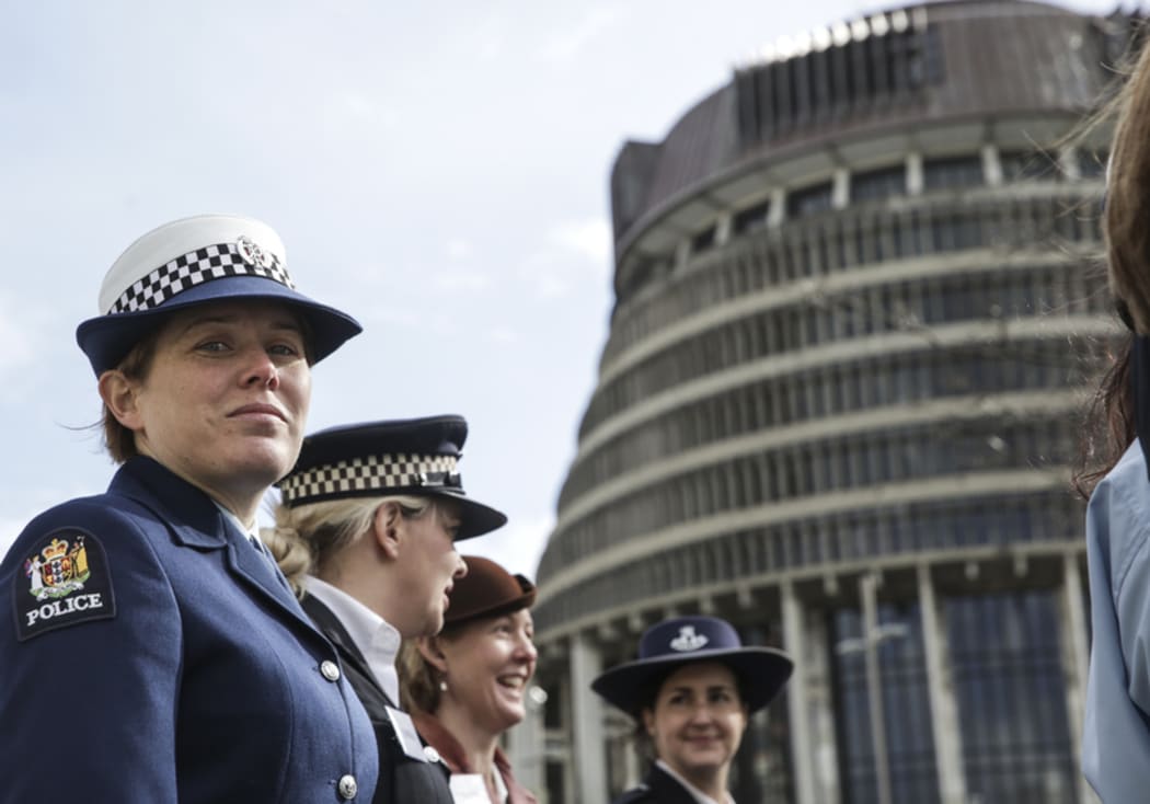 01082016 Photo: Rebekah Parsons-King. Police Parade celebrating 75 years of women being in the police force. Proud moment for women in the police.