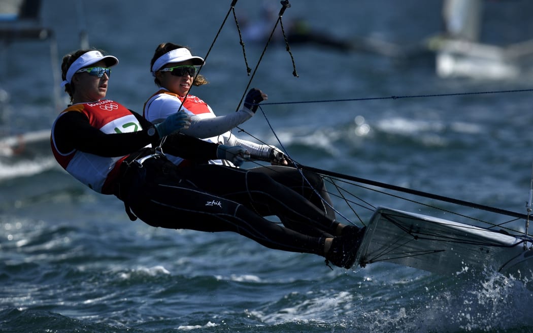 Alex Maloney and Molly Meech competing earlier in the week.