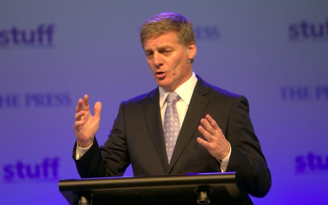 Bill English during the Stuff leaders debate.