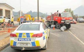 Emergency services at Pigeon Valley Road.