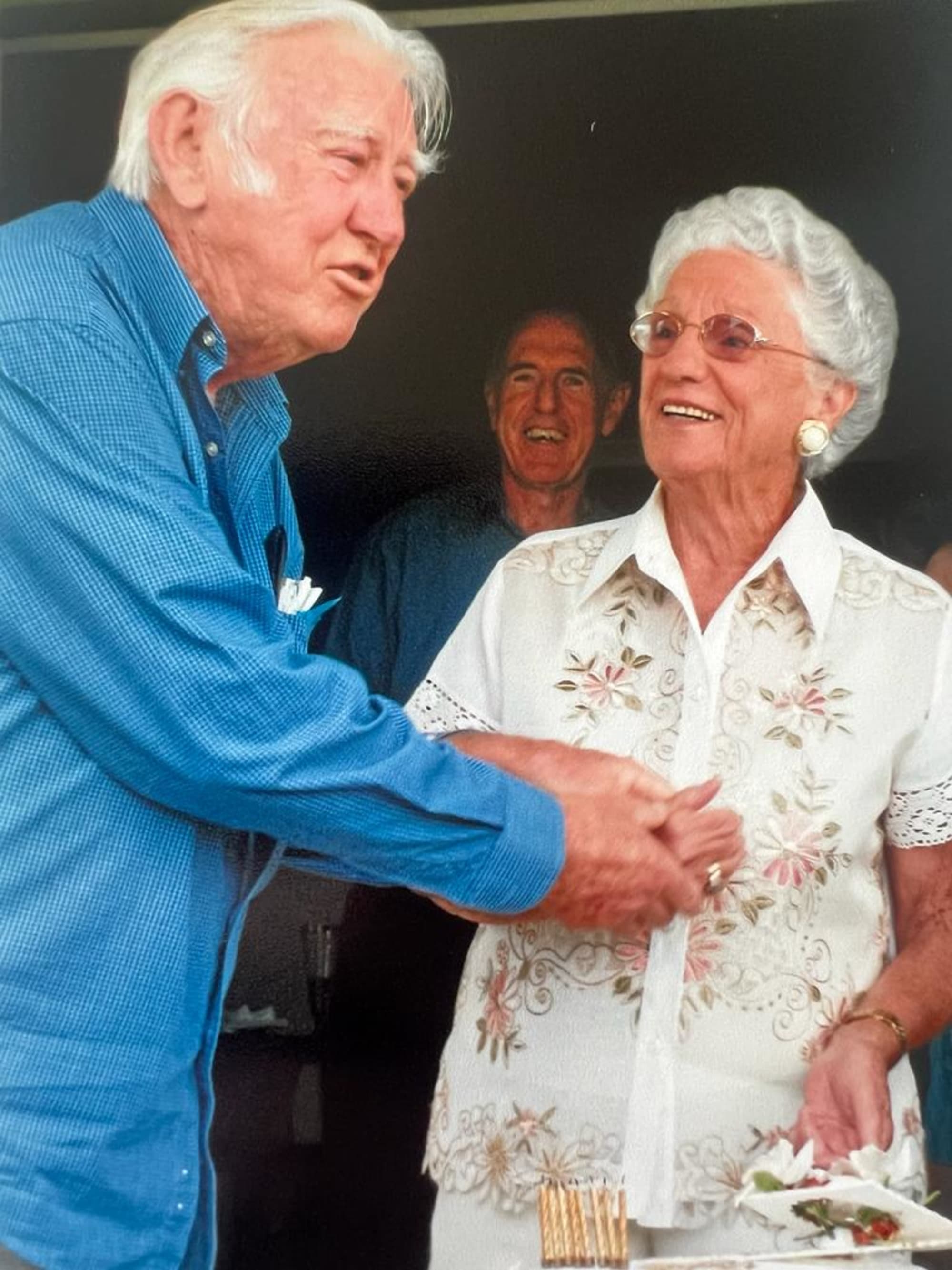 Hughie and Shirley O'Keefe, celebrating their joint 80th birthdays.