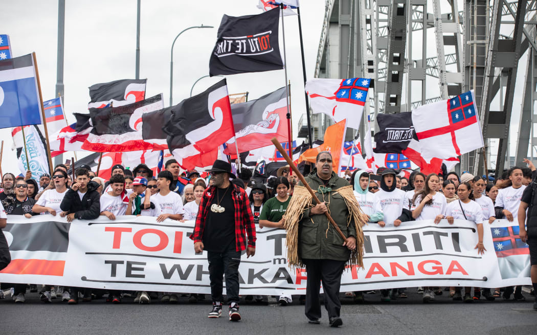 Scenes from Day 3 of Hikoi mō Te Tiriti in Tāmaki Makaurau, Auckland