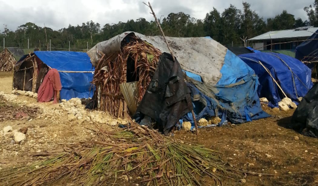 Shelter following the PNG earthquake