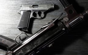Pistol and submachine gun.