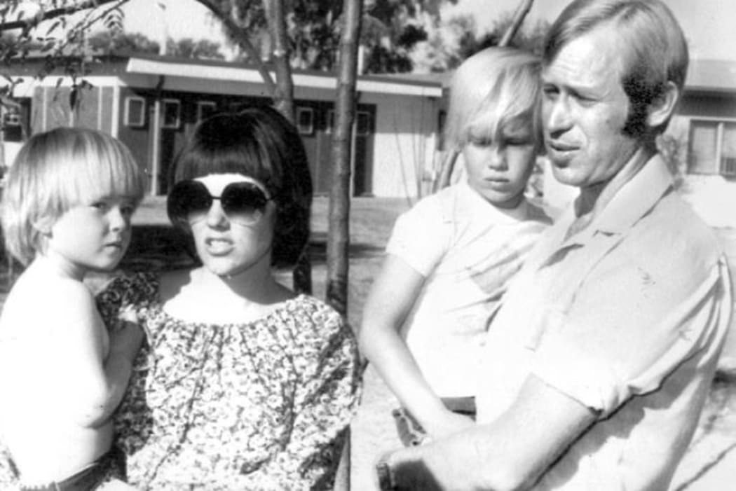 Lindy and Michael Chamberlain and their sons Aidan and Reagan.