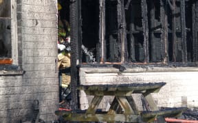 Fire damage at Russley School, Christchurch