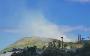 Mt Wellington scrub fire