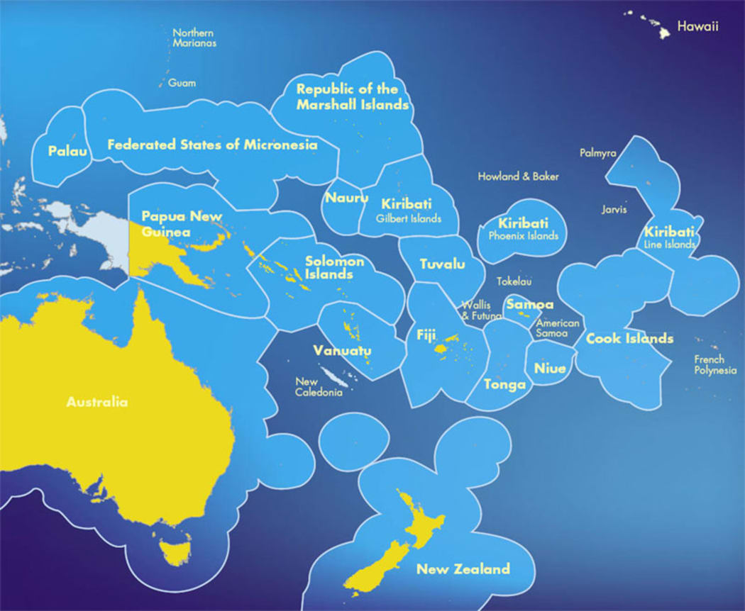 Map of the Pacific