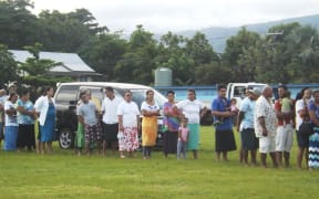 Voters line up to have their say in Samoa's 2016 general election.