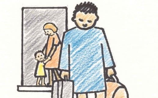 illustration of divorce