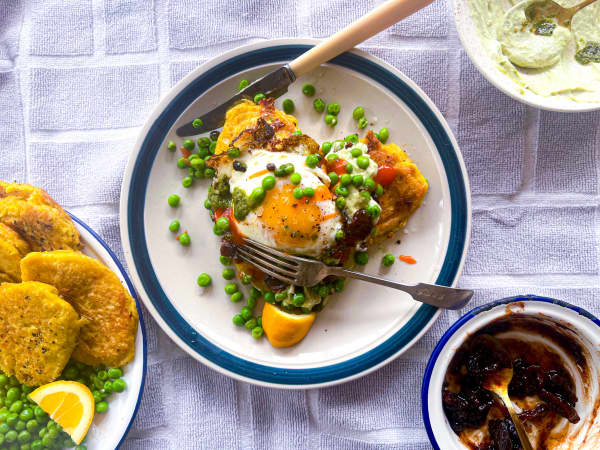 Sam Parish's Curry Cauliflower Fritters with Coriander Chutney