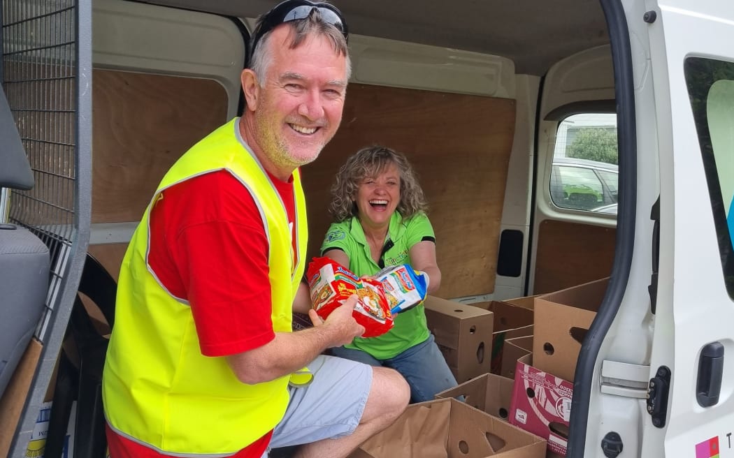 David Law coordinated a team of foodbank volunteers from his company Apex Digital