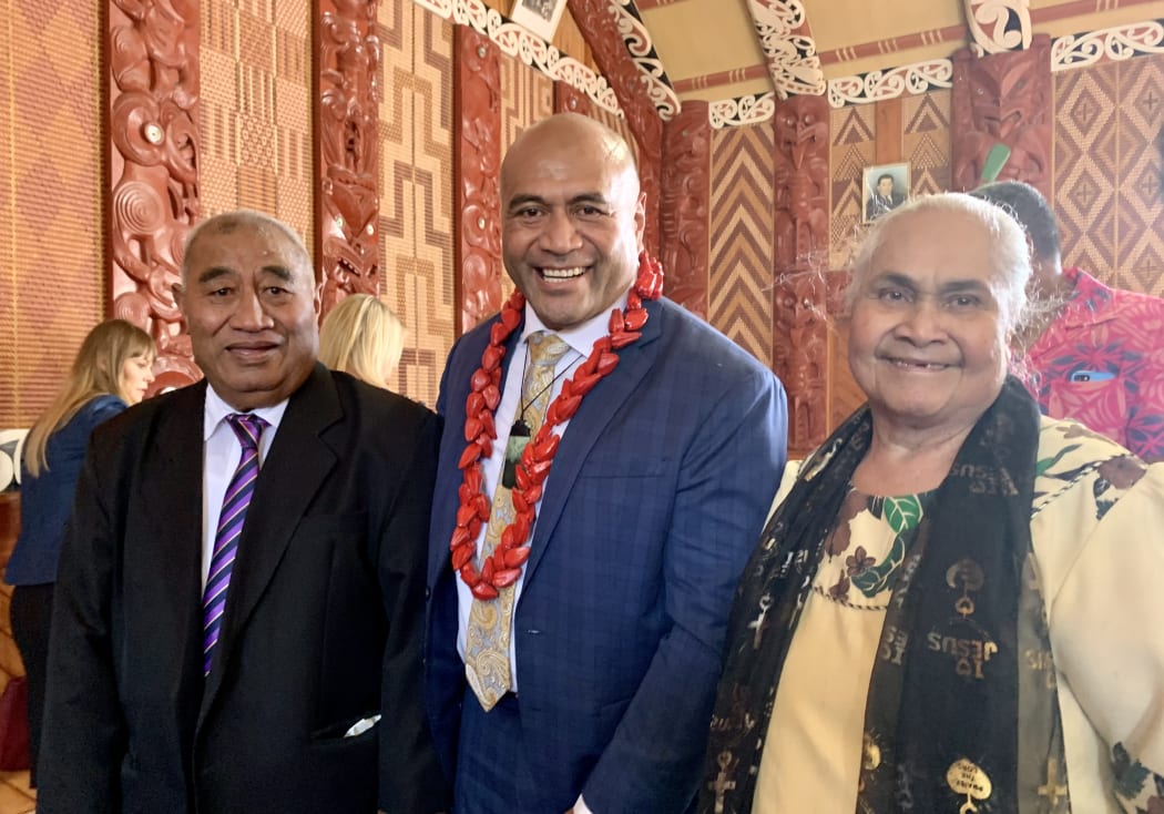 Salafai, Mike and Fou Mika at Waiwhetū Marae