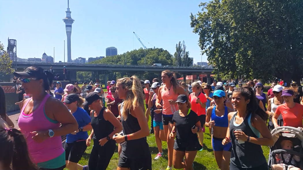 Auckland women run in honour of Joanne Pert, who was killed while exercising in Remuera.