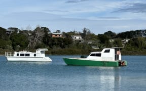 A boat in the harbour has become a Waiheke resident's permanent home