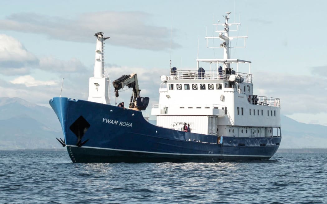 Youth with a Mission Ships Aotearoa sails to remote Fijian islands to provide free healthcare, but 'The Koha' is currently at a standstill because of a broken tailshaft bearing.
