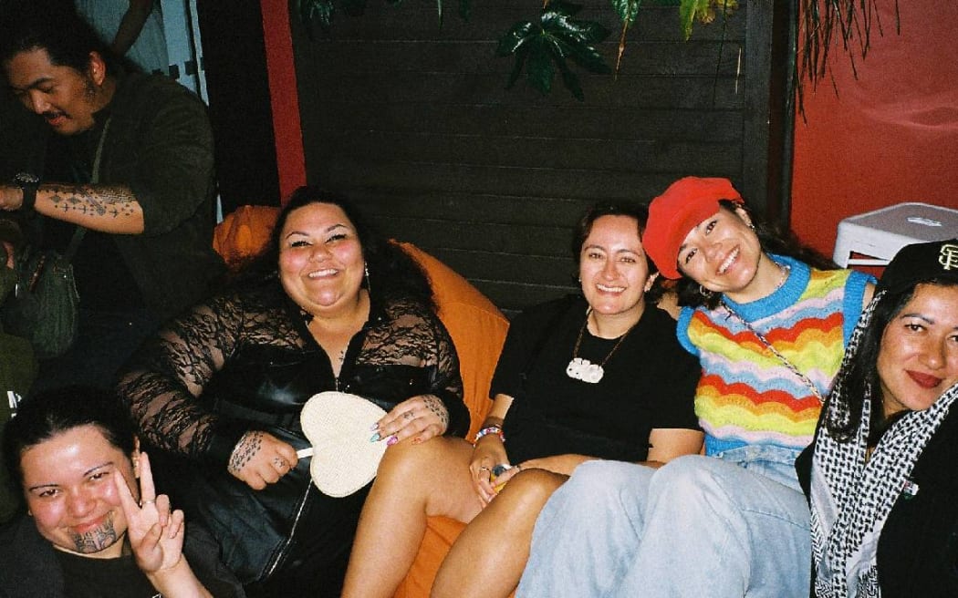 Green Party MP Kahurangi Carter among some of the Brown Town community in Christchurch.
