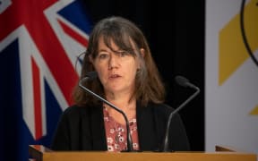 Director of Public Health Dr Caroline McElnay speaking at the briefing for a Covid-19 daily update on 17 April, 2020.