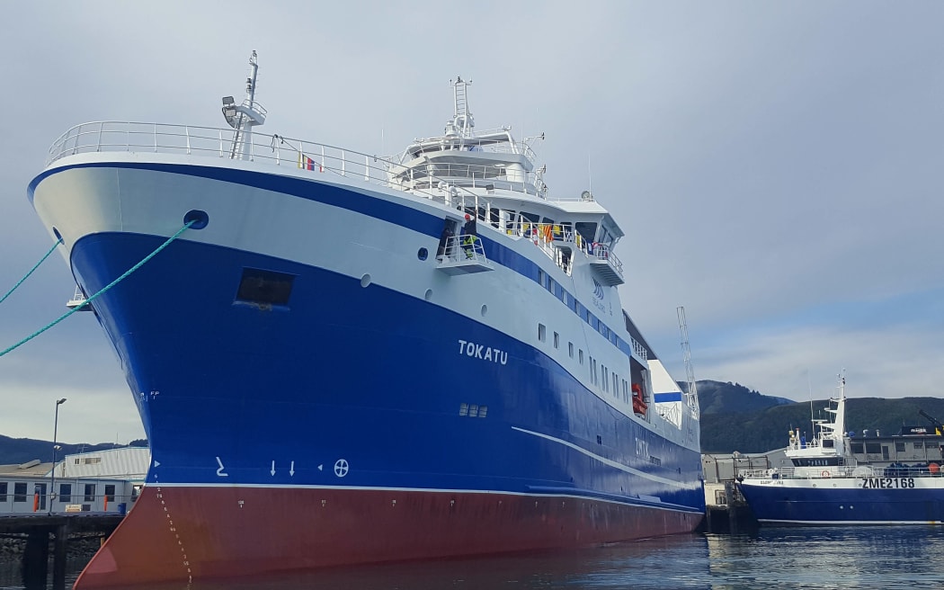 Newly arrived Sealord vessel Tokatu.