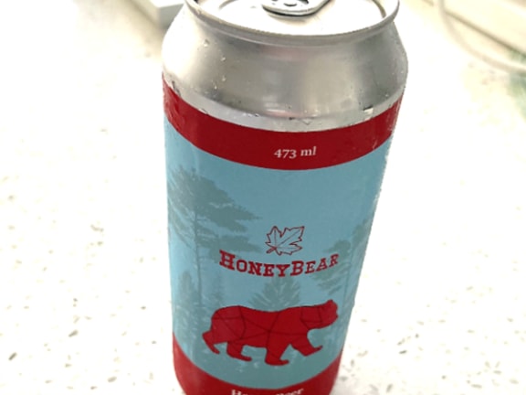 Honey Bear beer can - police warn some cans may be contaminated with methamphetamine