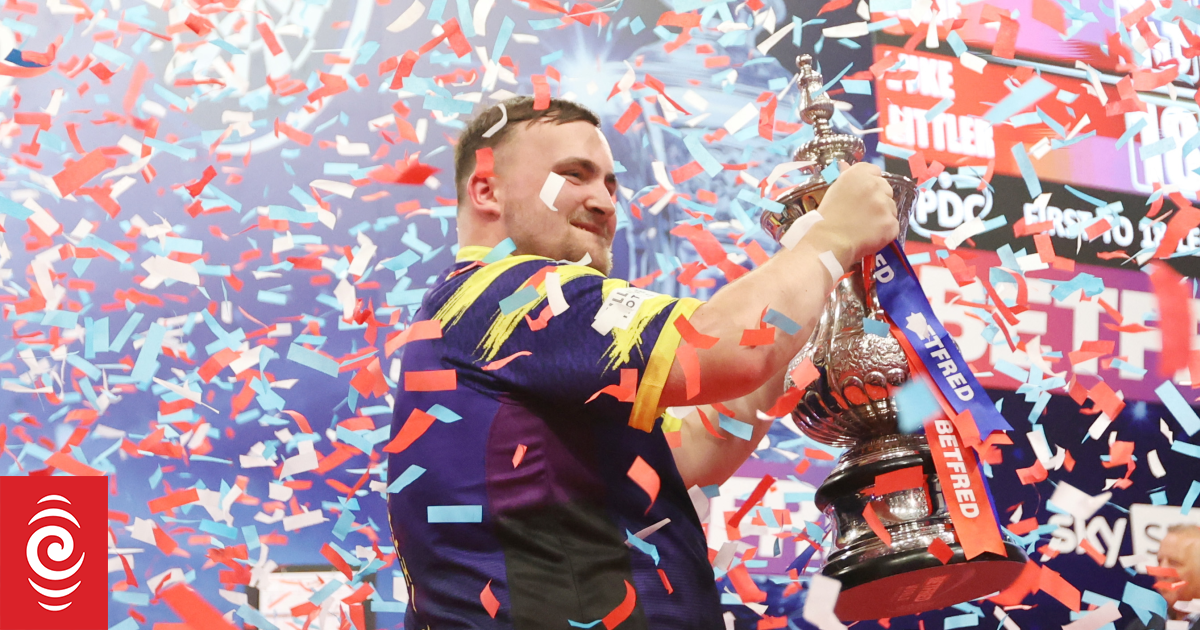 Luke Littler storms to second successive PDC world title