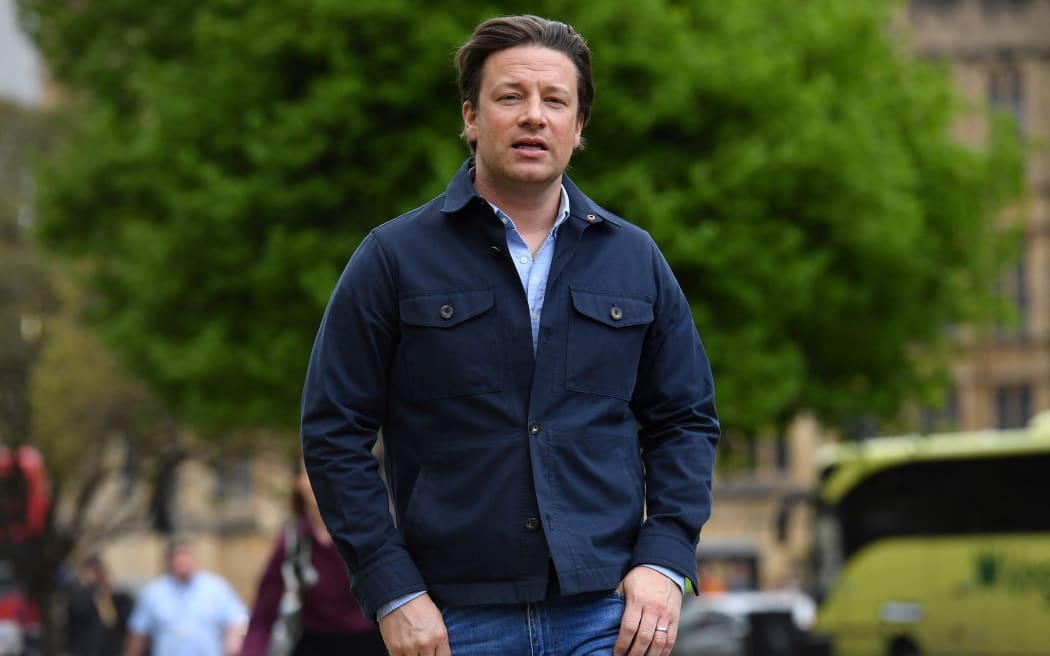 British chef Jamie Oliver in London on 1 May, 2018.