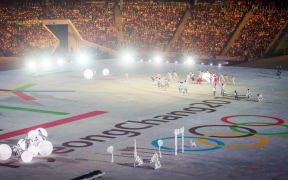 The Performance at The Closing Ceremony for The 22nd Winter Olympic Games in Sochi Russia