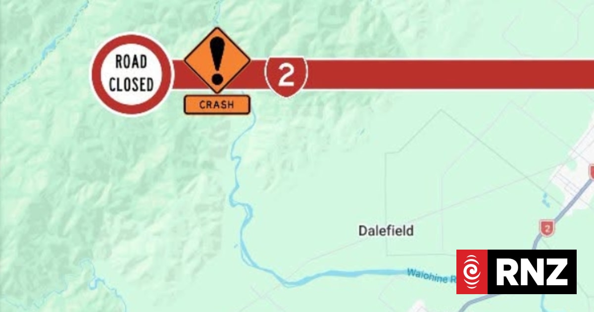 Crash closes part of SH2 in Wairarapa, delays expected