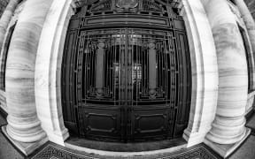 Parliament's front door