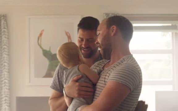 Screen grab from Spark tv commercial celebrating Pride Week