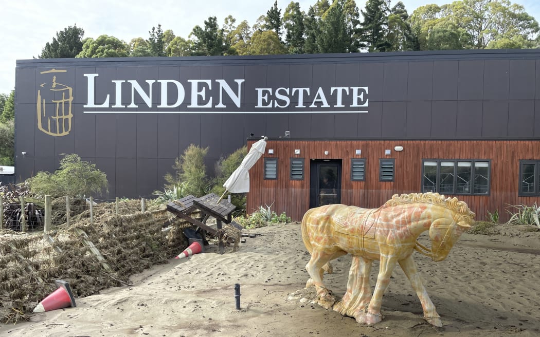 Hawke's Bay winery Linden Estate in the Esk Valley was damaged by Cyclone Gabrielle in February 2023.