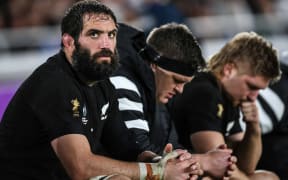 Sam Whitelock, Scott Barrett and Jack Goodhue on the bench as the All Blacks lose to England.