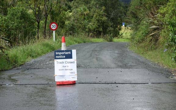 The road leading to Cascade Falls is closed today.