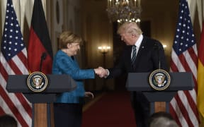 German Chancellor Angela Merkel meets with US President Donald Trump at the White House.