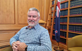 Kelvin Davis in his office at Parliament, having announced his plan to resign on Waitangi Day 2024.