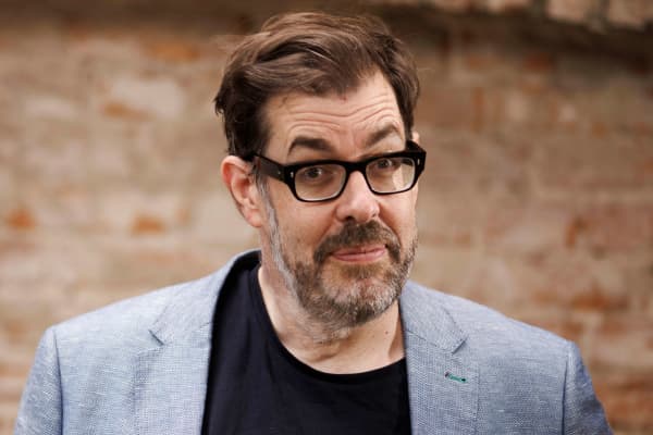 Richard Osman, English author, television presenter and producer, at a get-together for the launch of his book "The Thursday Club" in the garden of Ullstein Buchverlag.