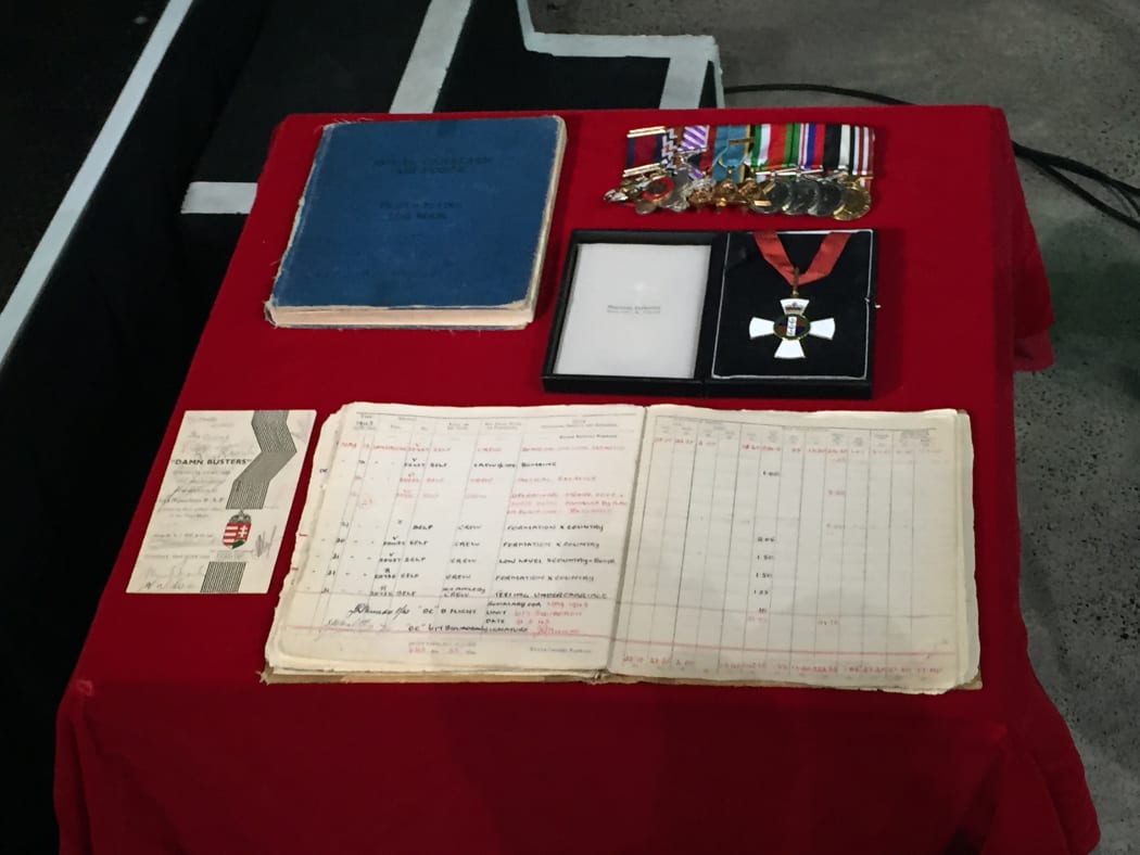 The medals and logbooks presented to MOTAT.