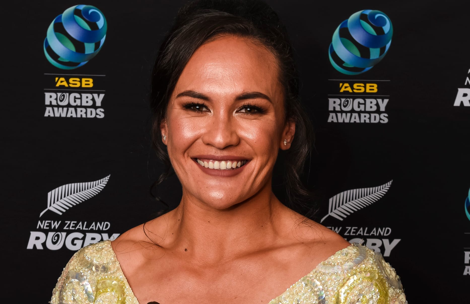 SKY TV Fan's Try of the Year award winner Black Ferns Portia Woodman.