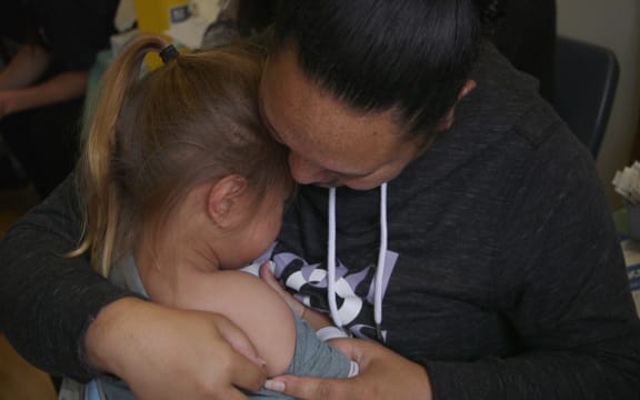Tui Matthews and her son Robbie.