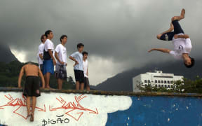 Parkour in Rio de Janeiro, Brazil.