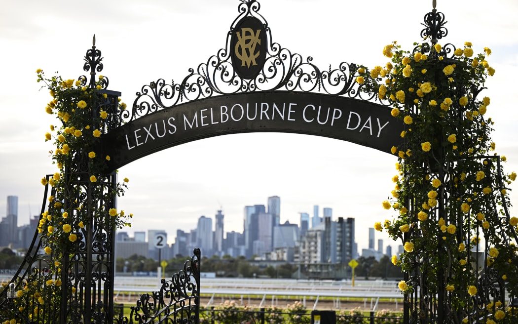 Flemmington race course archway in Melbourne.