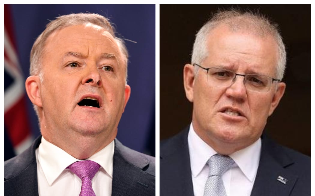 Labor leader Anthony Albanese and Liberal Leader Scott Morrison.