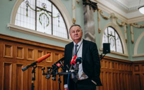 Shane Jones speaks to media