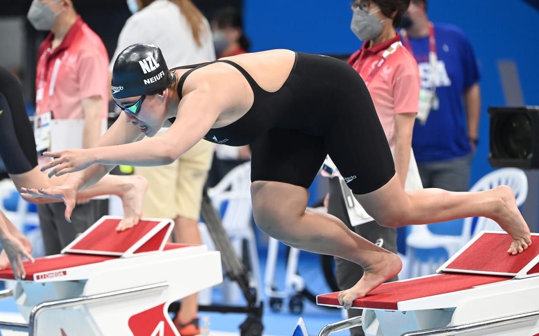 New Zealand swimmer Tupou Neiufi at the Tokyo Paralympics 2020.