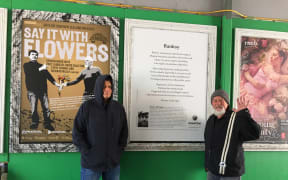 Poet Laureate David Eggleton and bard Steve Thomas on the road
